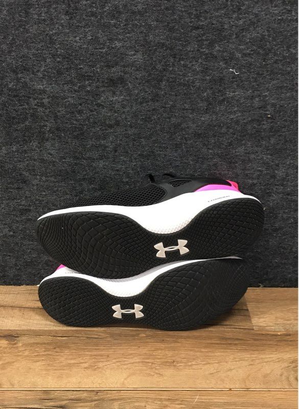 Under Armour Charged Assert 8 Black Pink Running Shoes Men's Size 10.5 DS