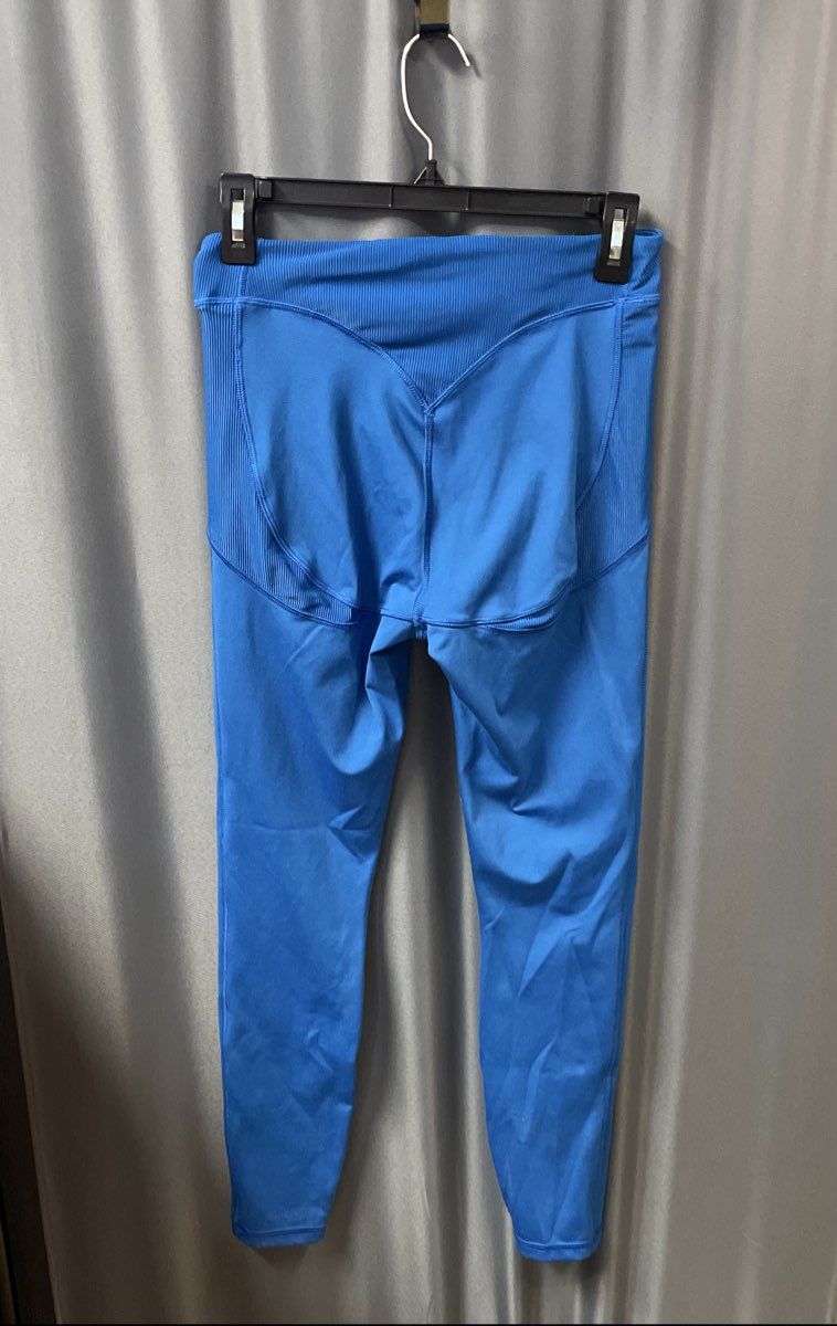 Savage x Fenty Women's Blue Strappy Bra & High Waist Legging Set Sz M 8-10