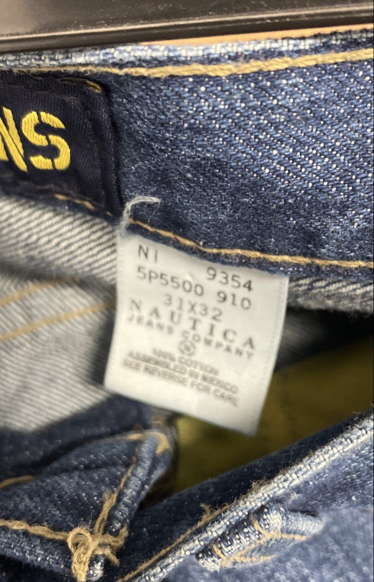 Vintage Nautica Men's Blue Easy Fit Y2K Straight Leg Denim Jeans Sz 31x32 NWT