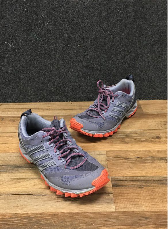 Adidas Kanadia 5 TR Grey Pink Orange Women's Trail Running Shoes Size 10