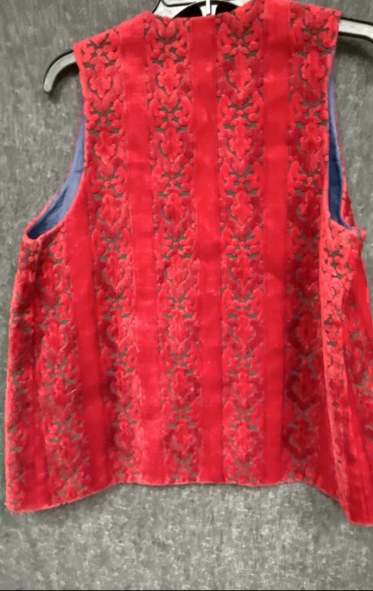 Women's Red, Black Unknown Vest - Size L