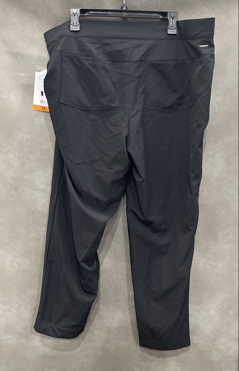 Mondetta Women's Black Lined Tailored Pants High-Rise Stretch Recycled NWT Sz 16