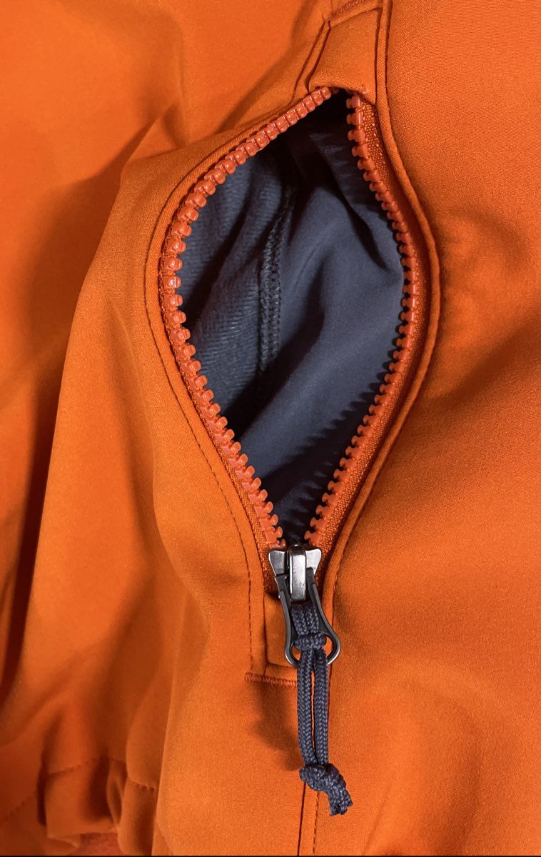 Columbia Men's Orange Gray Omni-Wind Softshell Full Zip Jacket Sz L
