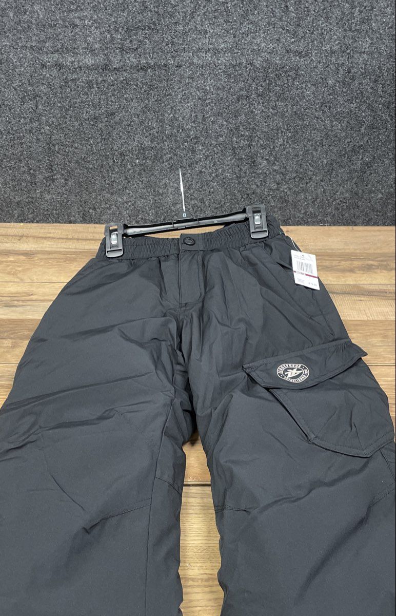 ZeroXposur Kids Black Insulated Snow Pants with Suspenders Sz 7/8 NWT