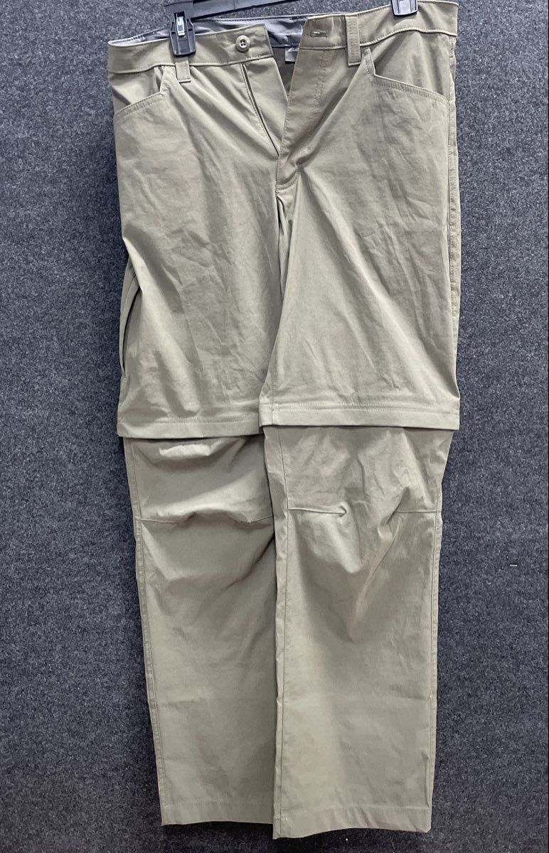 Eddie Bauer Men's Khaki Convertible Tech Hiking Pants Sz 32x32