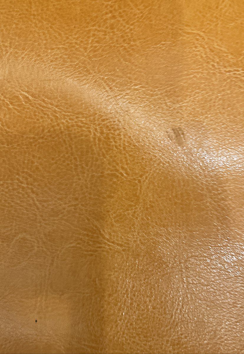 Unbranded Orange Pebbled Leather Tote Bag Large Shoulder Bag Double Handle