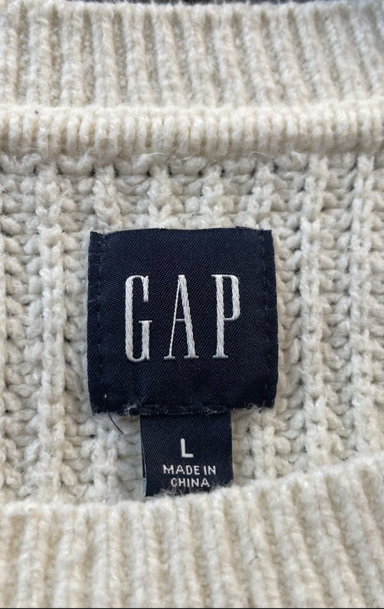 GAP Women's Multicolor Striped Chenille Ribbed Knit Sweater Sz L