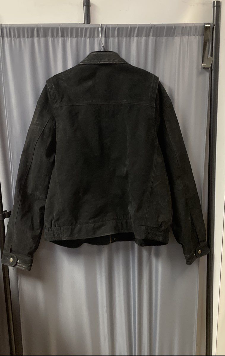 Knightsbridge Men's Black Suede Leather Jacket Full Zip Bomber Sz XL