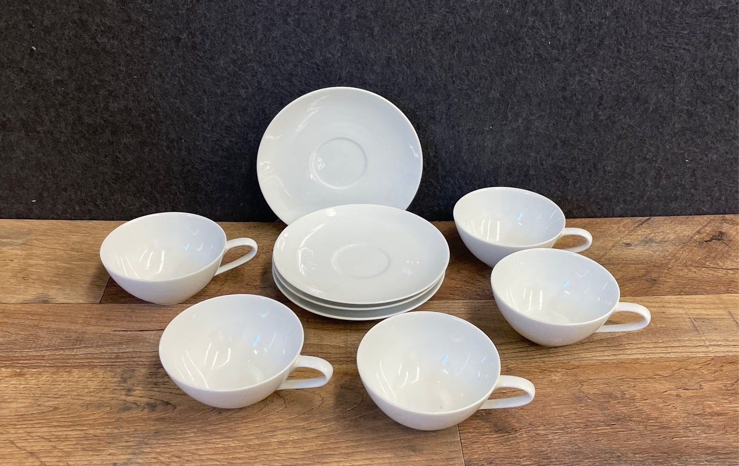 Noritake Savoy 5505 China Cup & Saucer Set 8 Piece Vintage