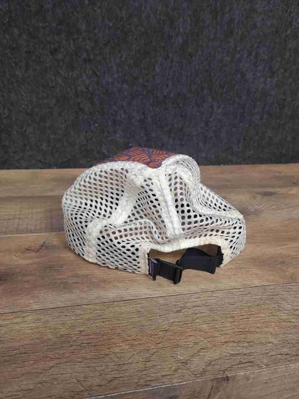 Patagonia Unisex Blue Orange Geometric Duckbill Trucker Hat Mesh Back Cap OSFA