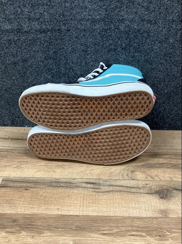 Vans Sk8-Hi Black Teal High Top Skate Sneakers Men's Size 10