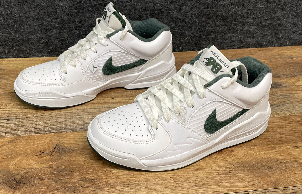 Air Jordan Stadium 90 White Clover Green Sneakers Men's Size 7
