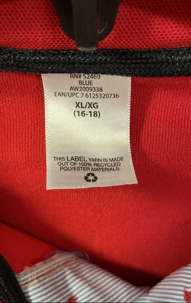Lacoste Boys Red Short Sleeve Pique Knit Polo Shirt Size XL 16-18