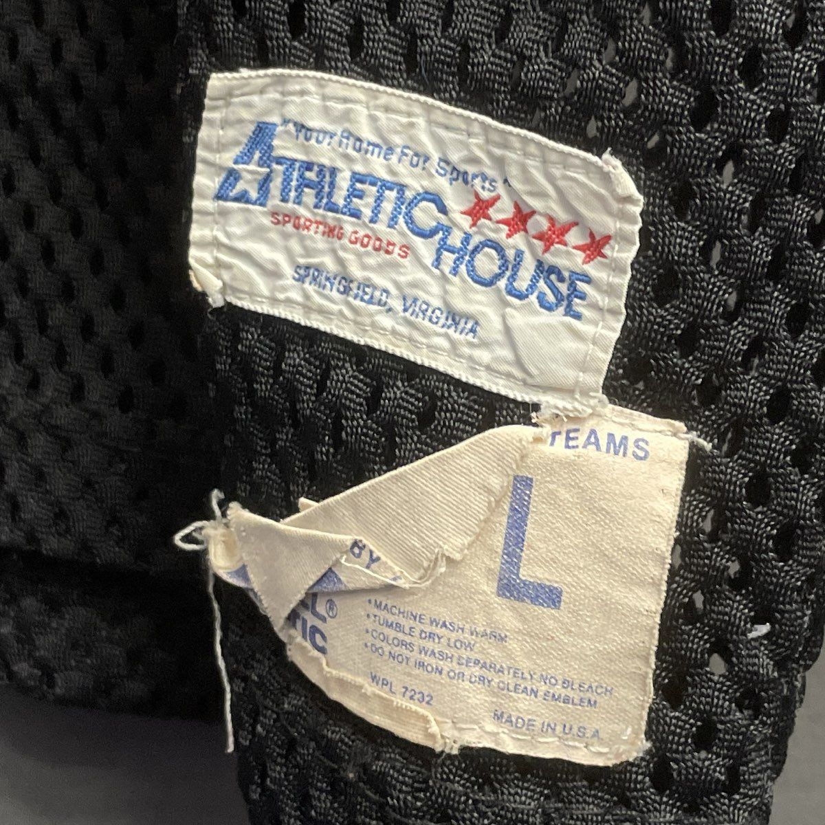 Vintage 80s Champion Athletic House Jayem #61 Football Jersey Made in USA Sz L