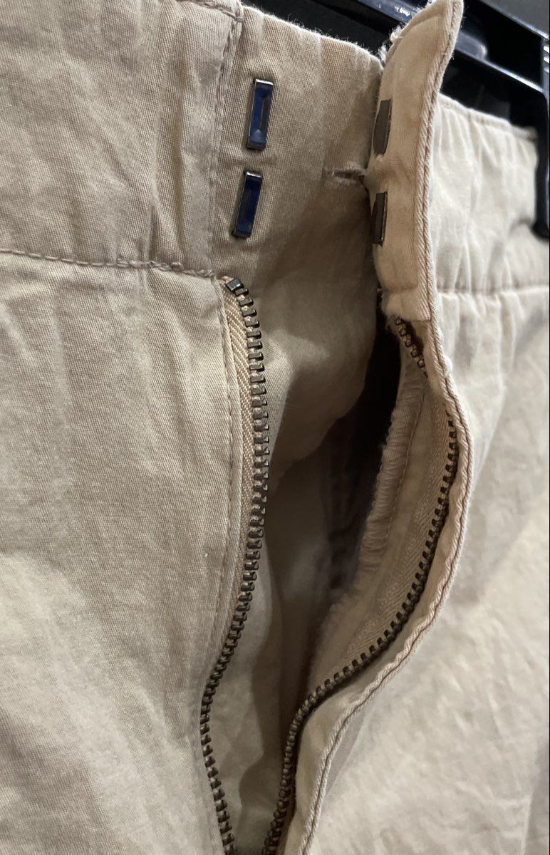 A New Day Women's Tan Khaki Stretch Cotton Lyocell Blend Chino Pants Size 16