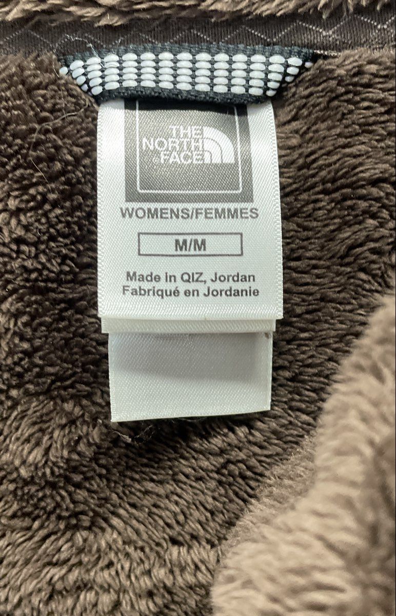 The North Face Women's Osito Brown 1/4 Zip Fuzzy Fleece Pullover Jacket Sz M