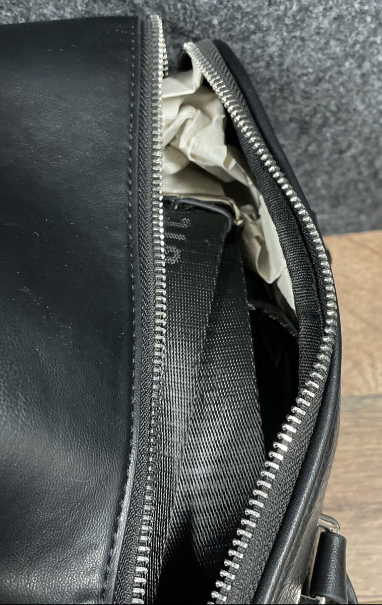 Steve Madden Black Pebbled Faux Leather Satchel Handbag Crossbody Bag