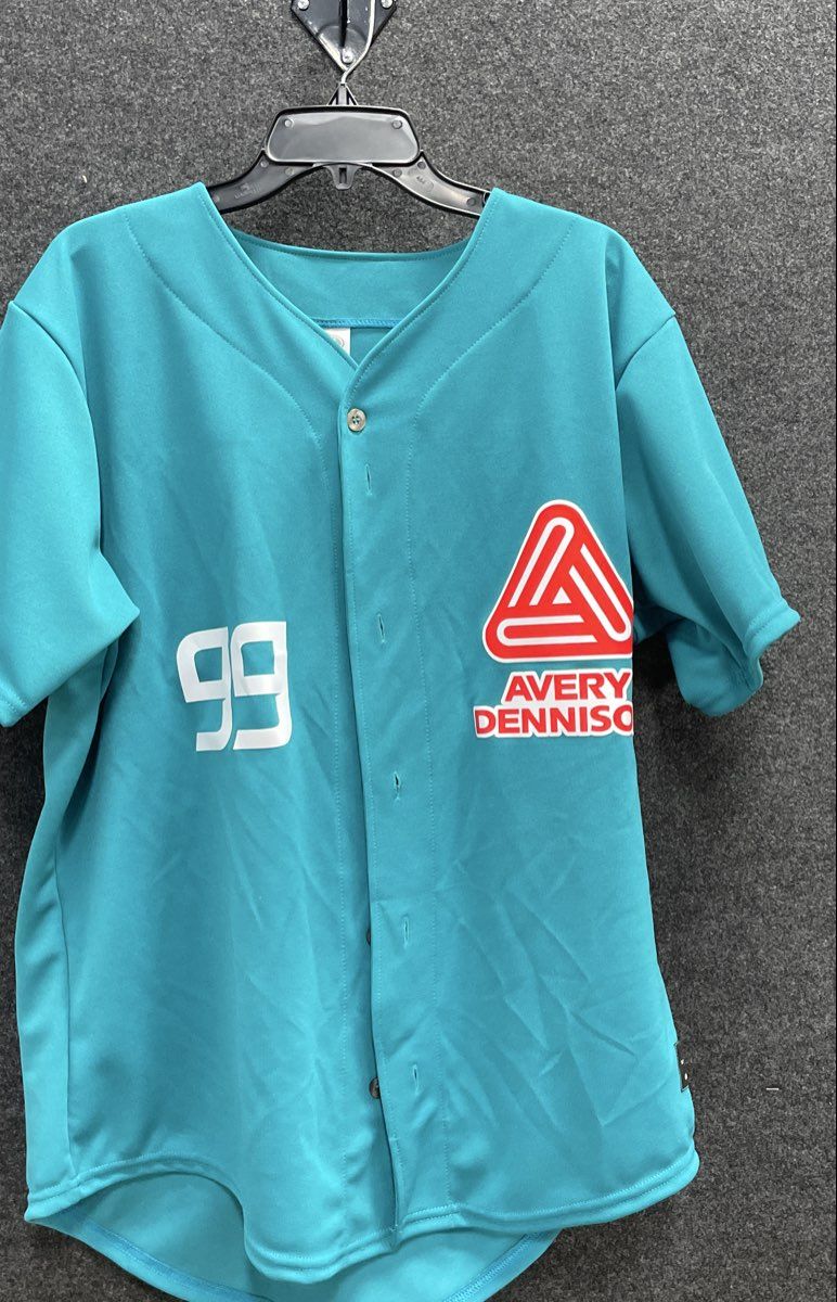 OT Sports Men's Teal Baseball Jersey Perry 99 Promotional NWT L