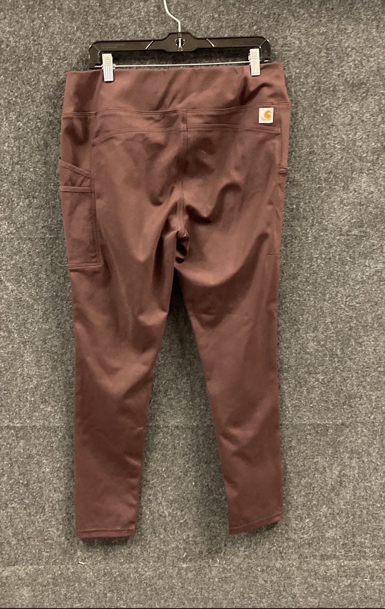 Carhartt Women's Force Lightweight Utility Work Leggings Brown Sz L Regular