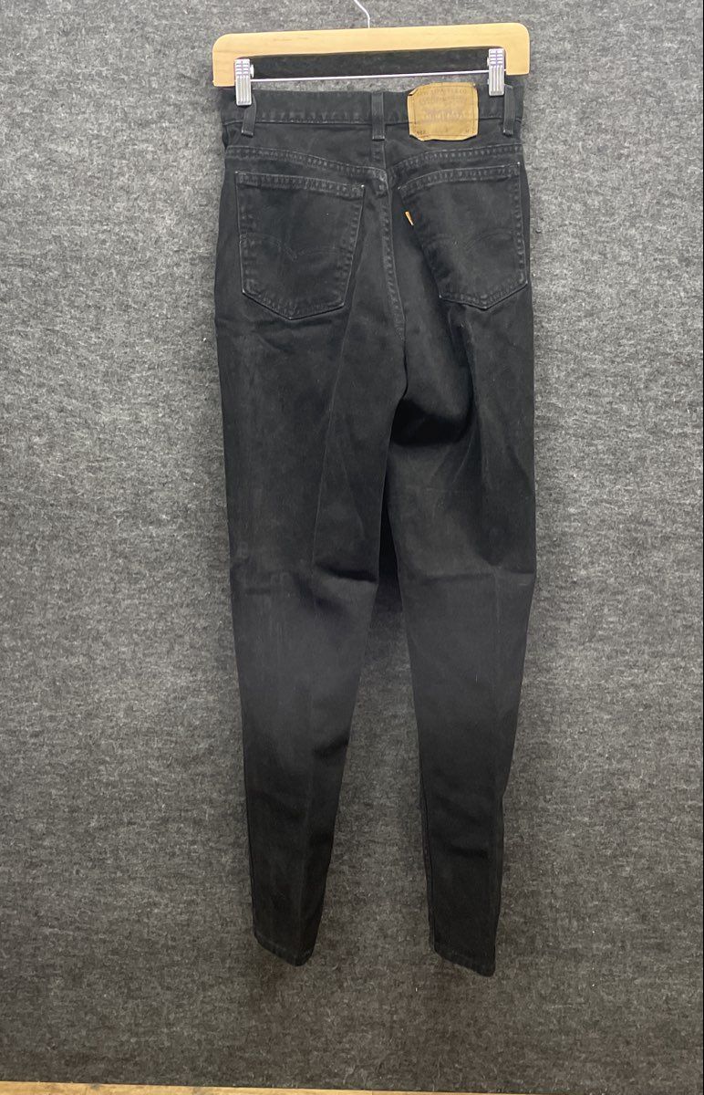 Vintage 90s Levi's Women's 912 Slim Fit Tapered Leg Black Jeans USA Made Sz 9