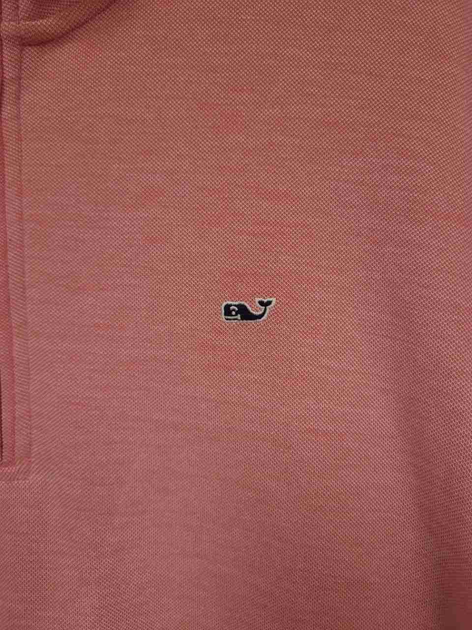 Vineyard Vines Men's Pink Cotton Blend 1/4 Zip Pullover Sweatshirt Sz L