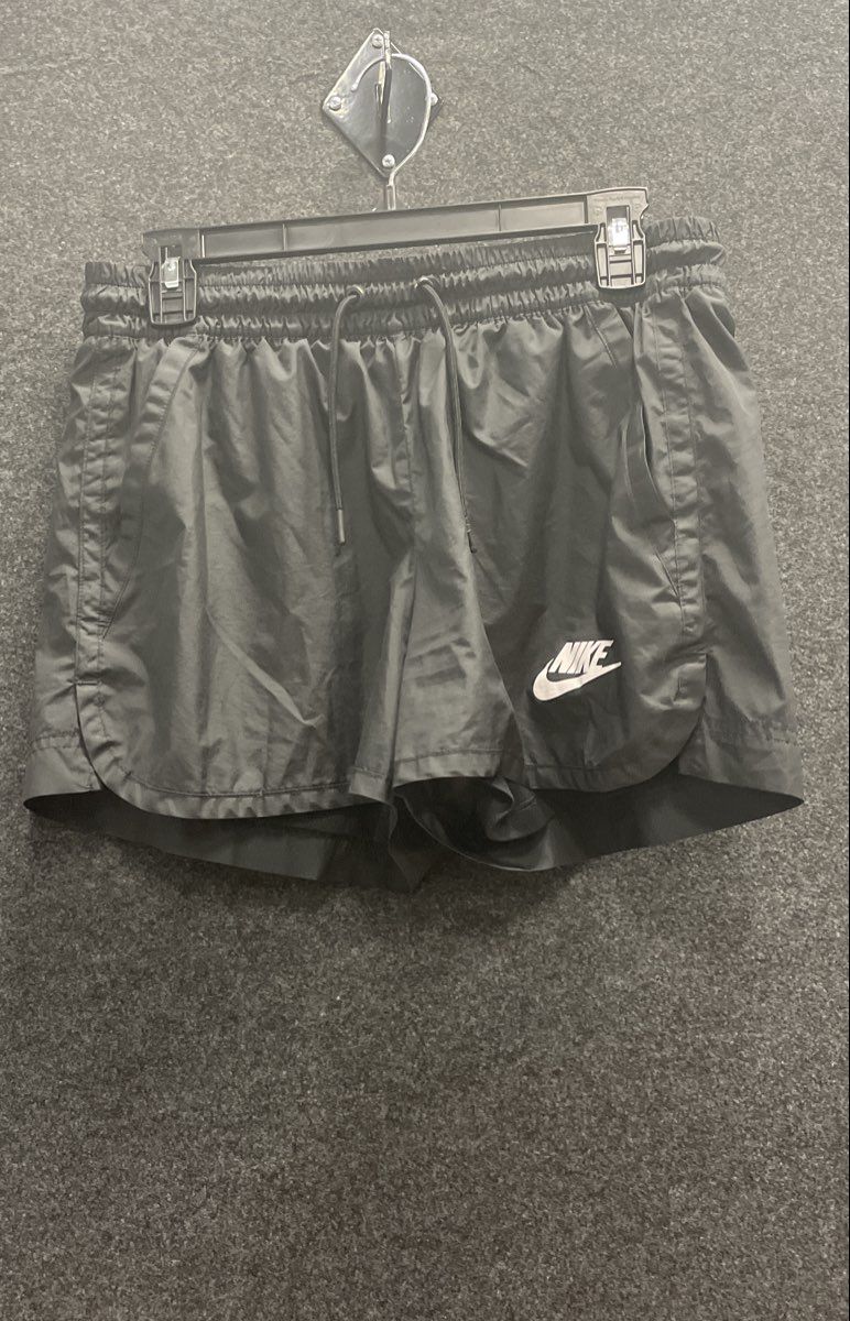 Nike Women's Black Athletic Running Shorts Drawstring Elastic Waist Sz M