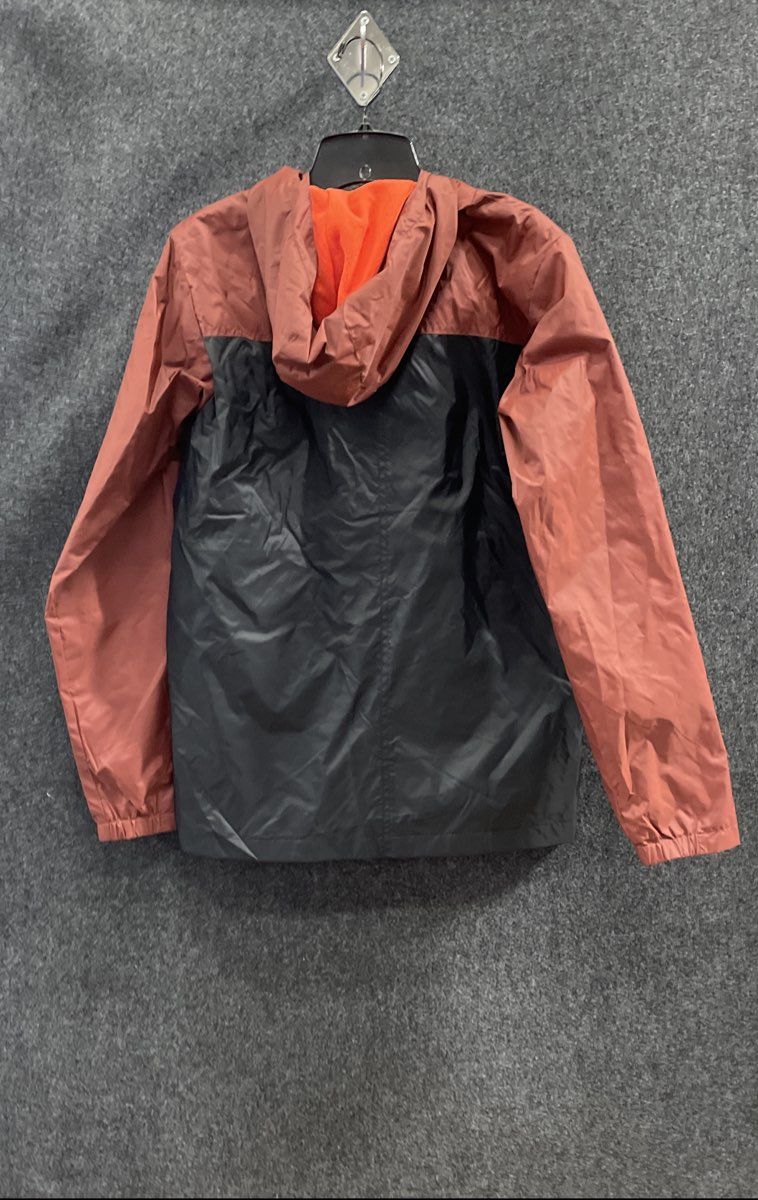 Columbia Youth Boys Red Black Colorblock Fleece Lined Hooded Jacket XL (18-20)