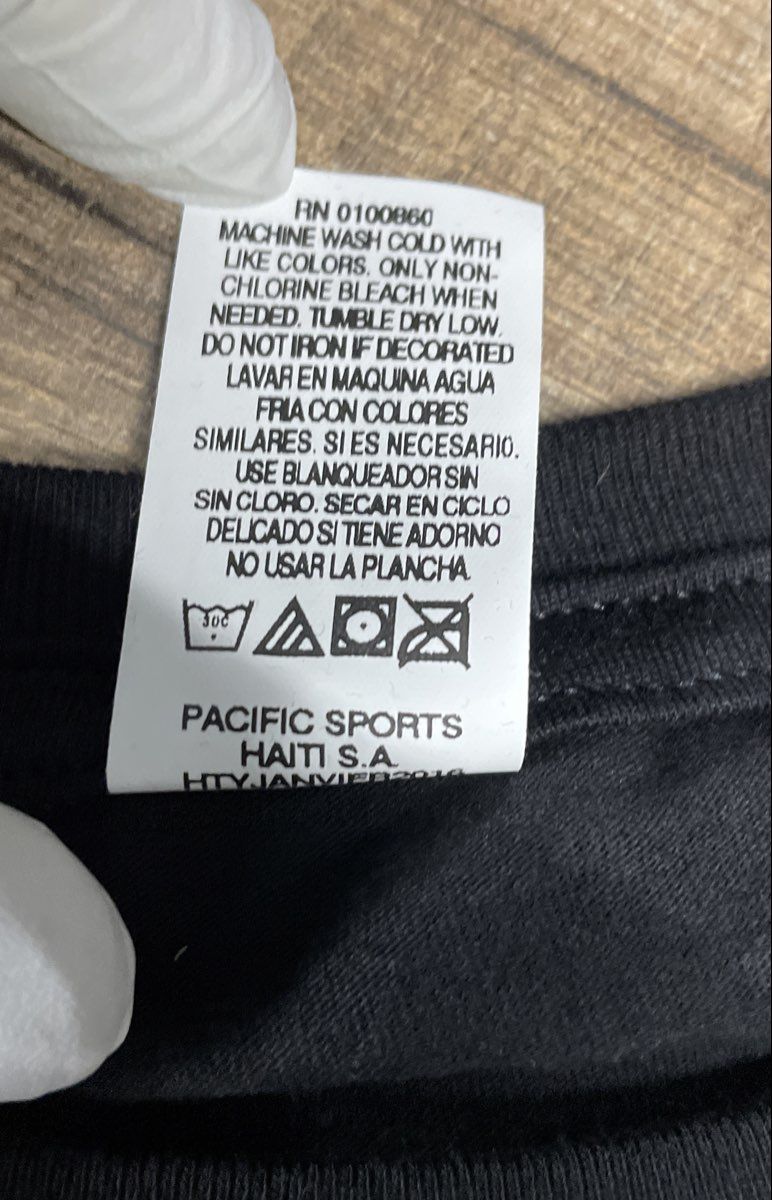 Pacific Sports Youth Black T-Shirts Value Pack 10-Count 100% Cotton Sz M
