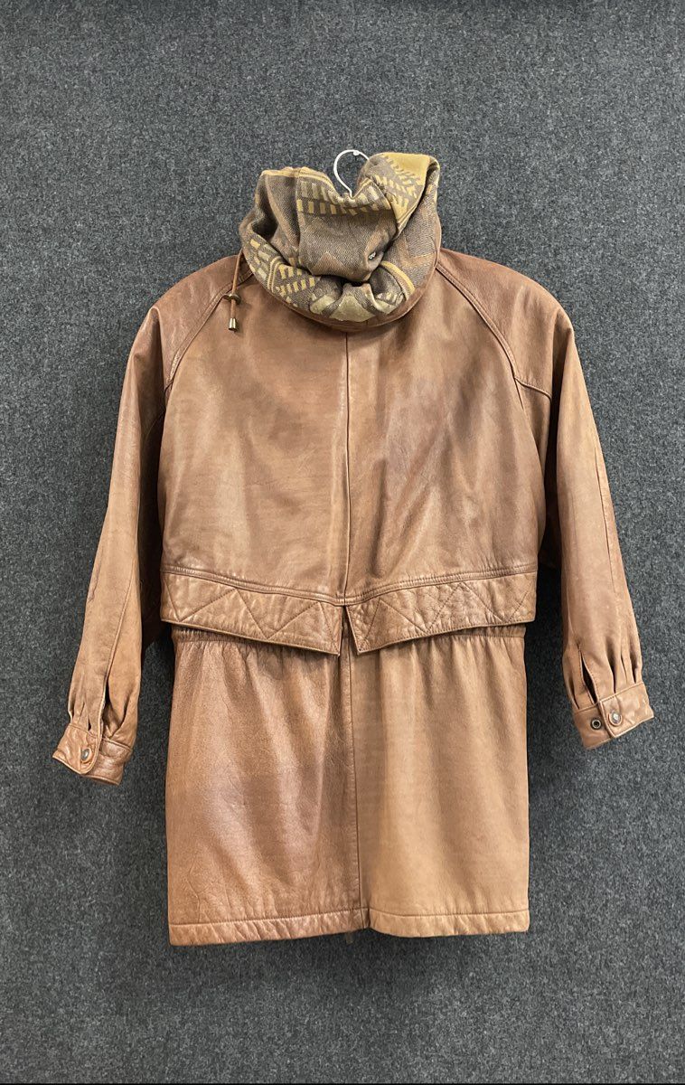 Vintage 90s Adventure Bound Wilsons Men's Brown Leather Thinsulate Parka Sz L