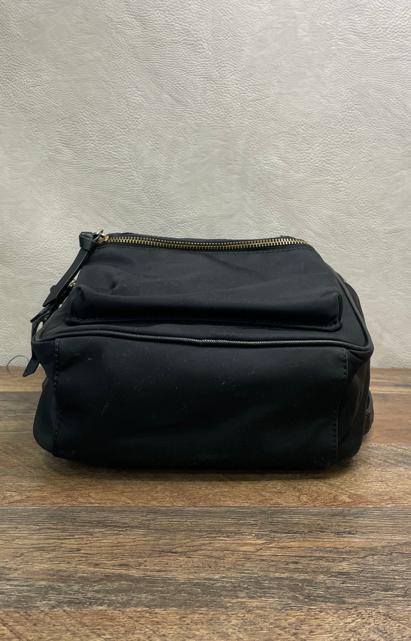 Kate Spade New York Black Nylon Small Backpack Bag Gold Hardware
