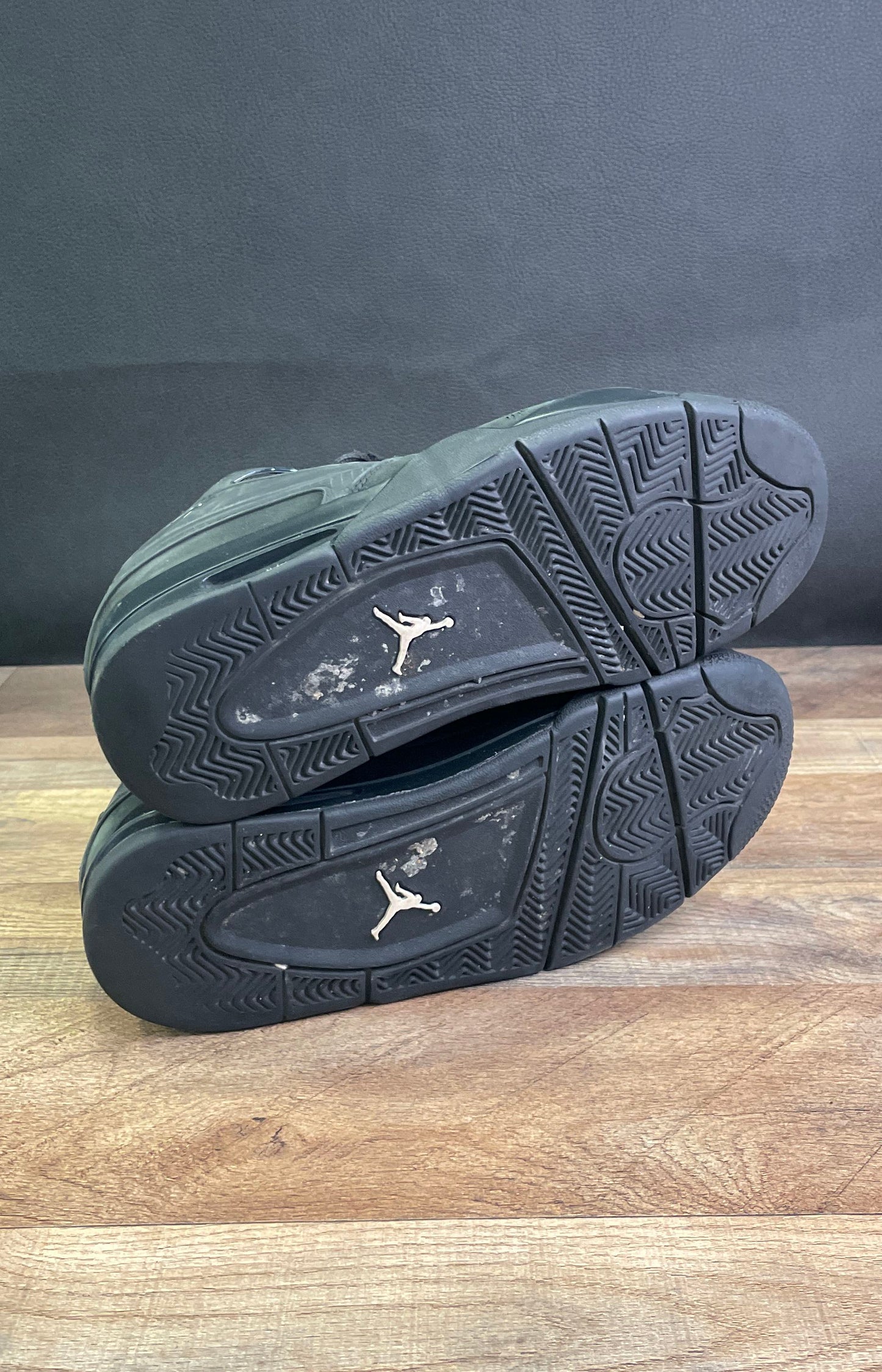Nike Air Jordan 4 Retro Black Cat Triple Black Men's Sneakers Size 8