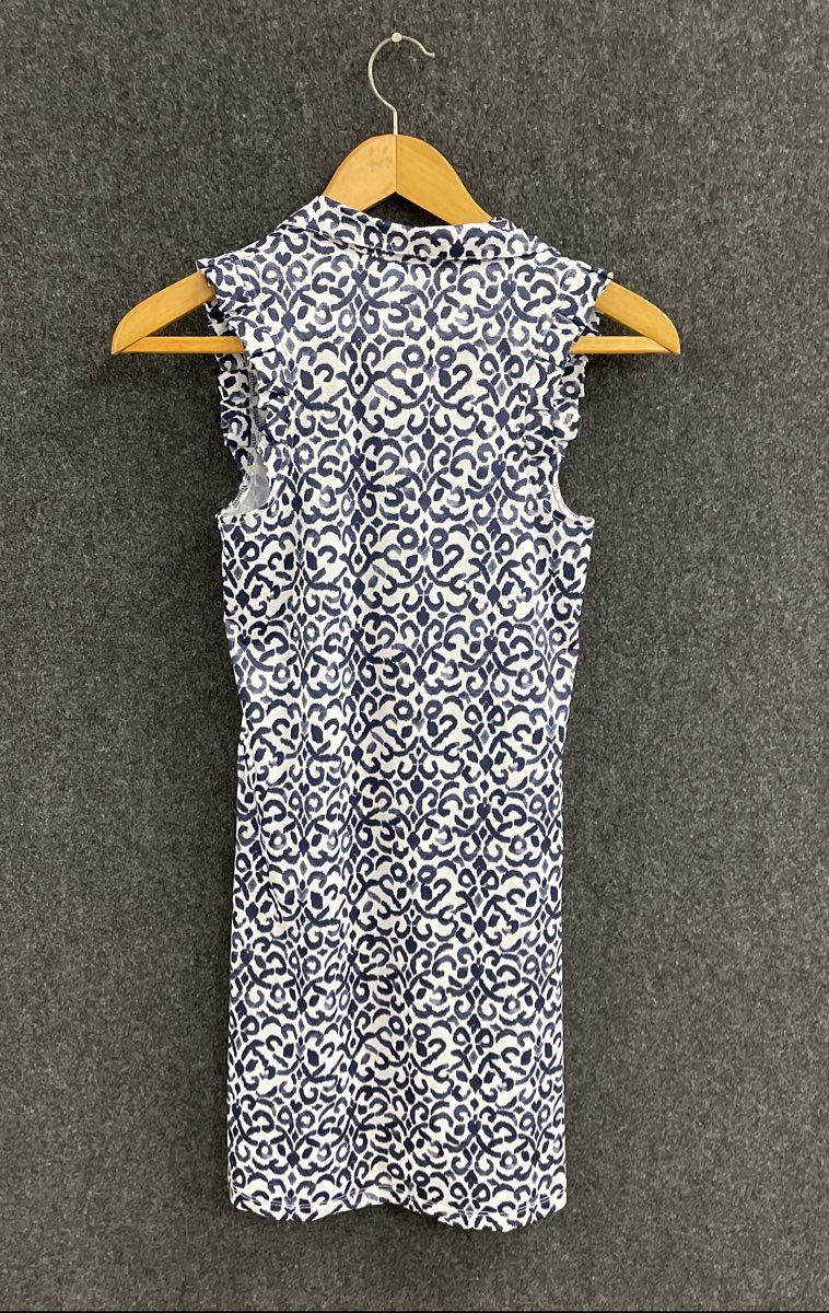 Gottex Women's Tennis Dress Navy Santorini Ruffle Sleeveless Sz XS NWT