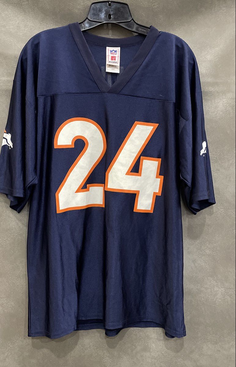 Vintage NFL Players Champ Bailey Denver Broncos #24 Football Jersey Sz L