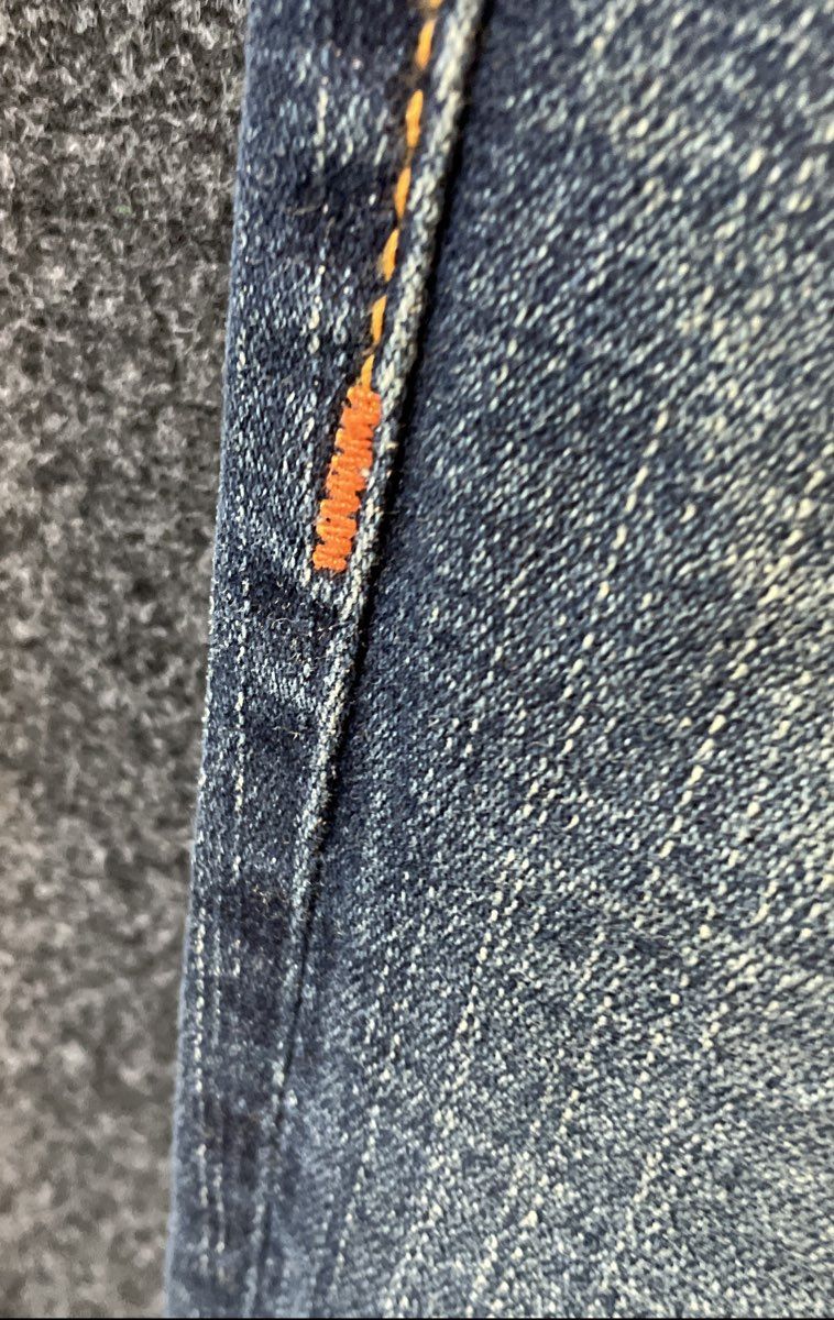 True Religion Women's Blue Skinny Flap Pocket Horseshoe Jeans Size 24