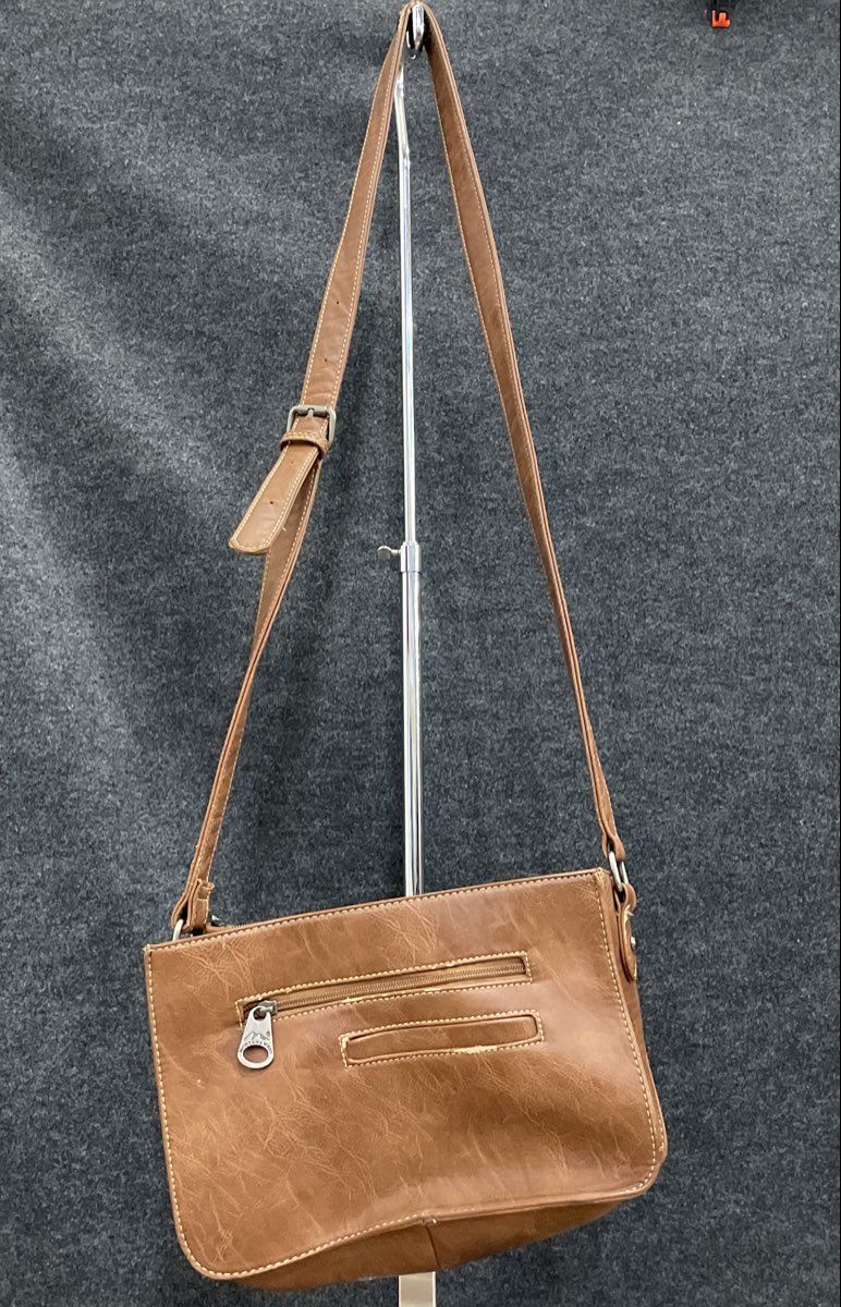 Montana West Brown Leather Studded Southwestern Crossbody Bag Western Style
