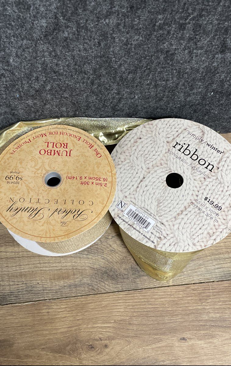 Bulk Craft Ribbon & Tulle Lot Wired Burlap Glitter Multicolor Celebrate It 3 Lbs