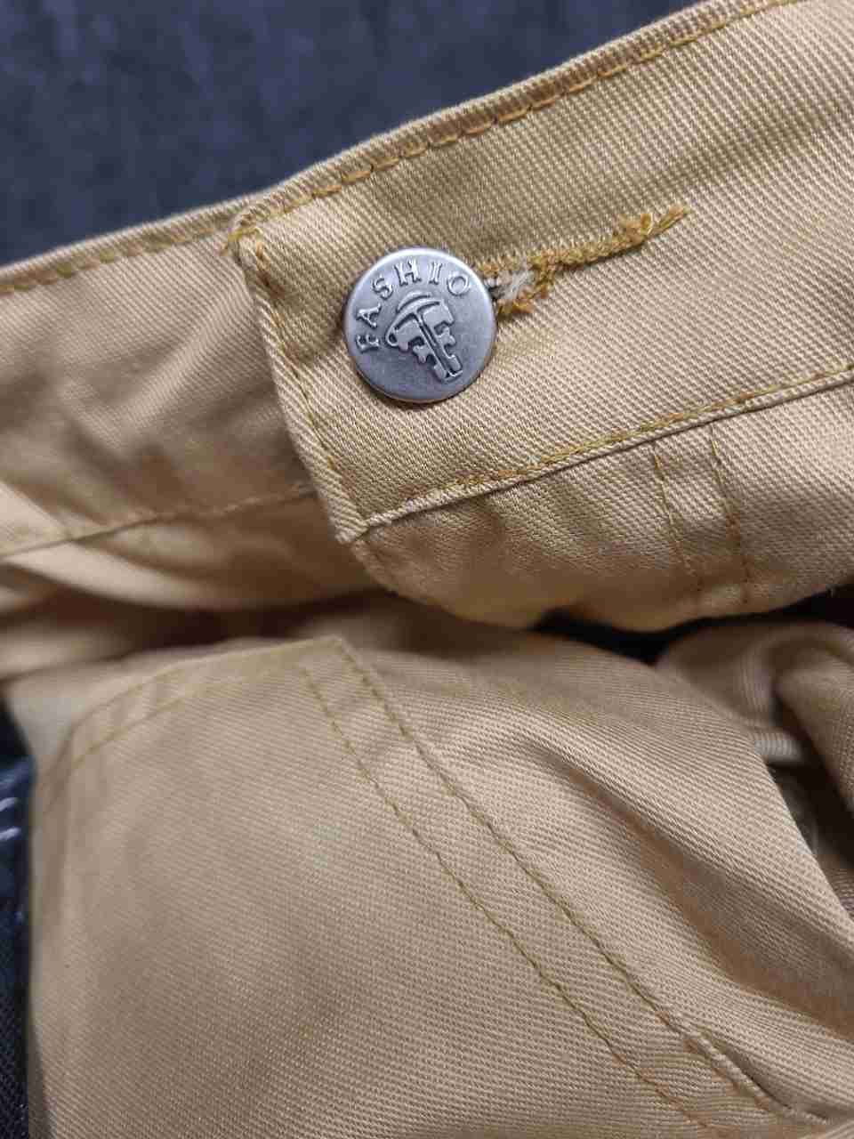 Fashio Men's Tan Black Utility Cargo Work Multi-Pocket Holster Pants Sz 40x32