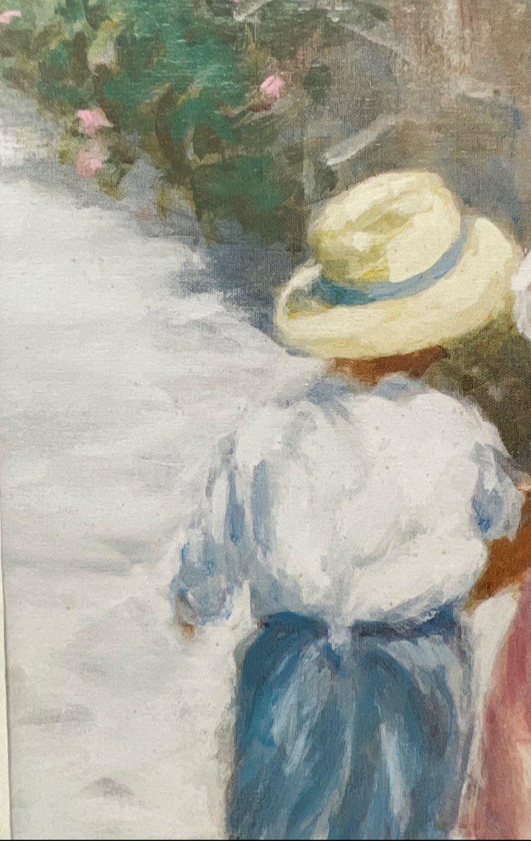 Ivan Anderson Art Print Signed Children Walking Impressionist Style 11x14
