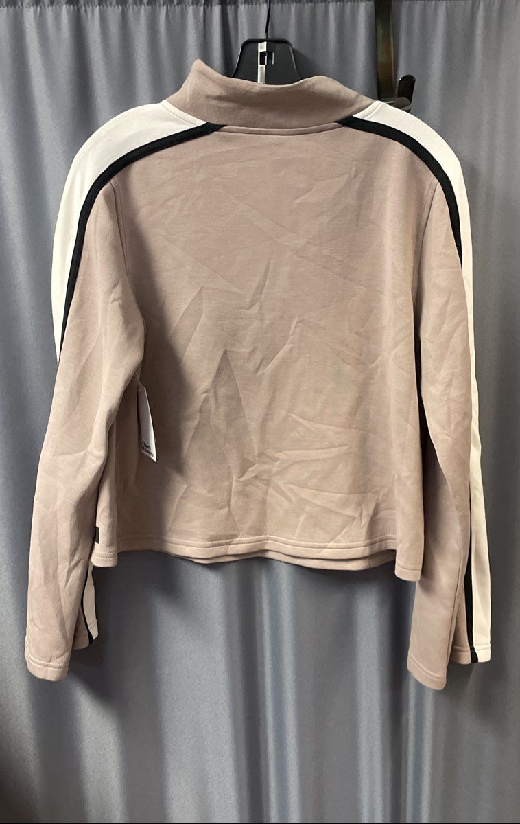 Sports Illustrated Women's Taupe Colorblock Track Suit S Top M Pants NWT