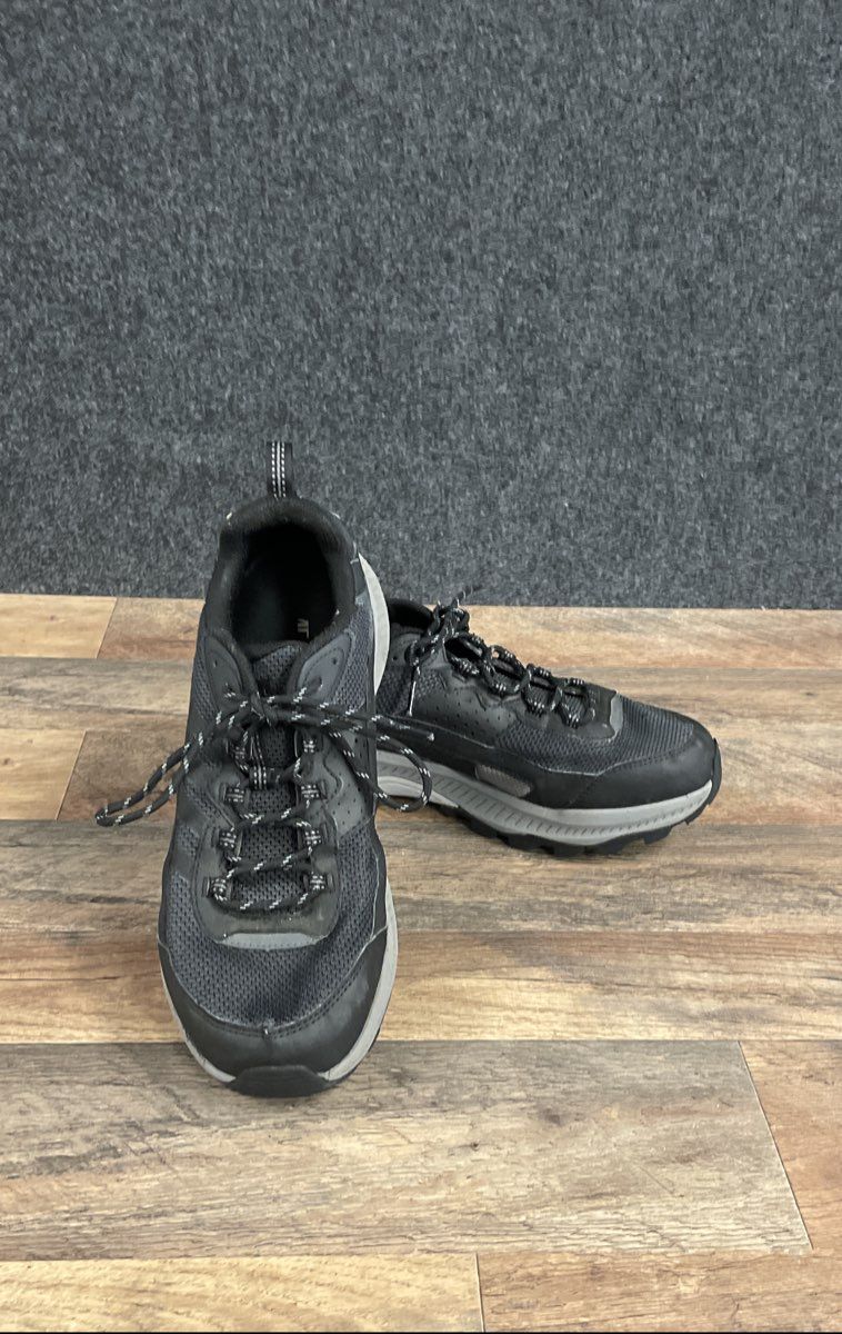 Merrell Alverstone Black Grey Hiking Trail Shoes Men's Size 10 Wide