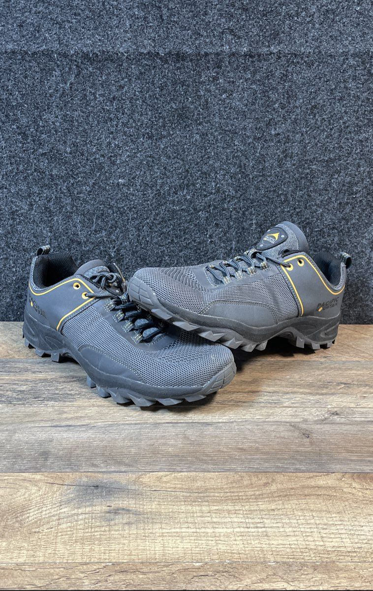 Pacific Mountain Sprinter Low Grey Yellow Trail Hiking Shoes Men's Size 9