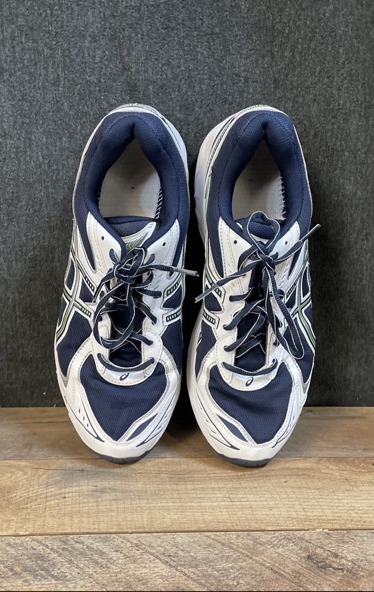 Asics GT-2160 Navy White Lime Green Running Shoes Men's Size 11.5