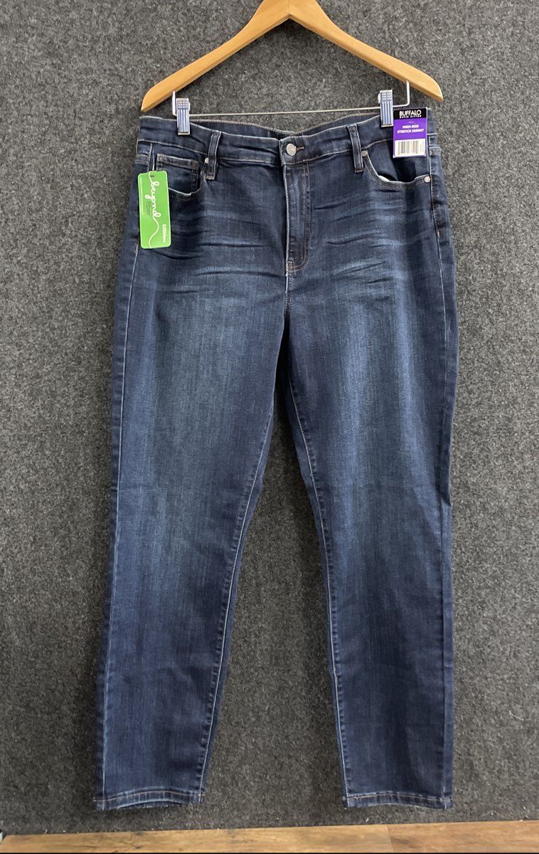 Buffalo David Bitton Women's Mollie High-Rise Skinny Jeans Blue NWT 14/34