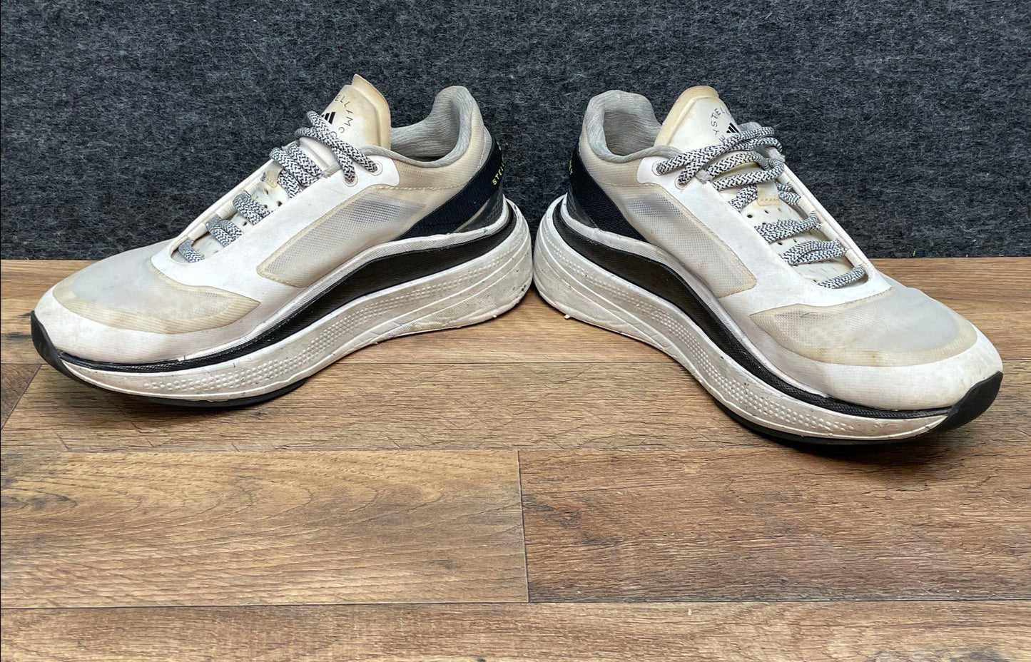 adidas by Stella McCartney Earthlight White Black Women's Running Shoes Size 8.5