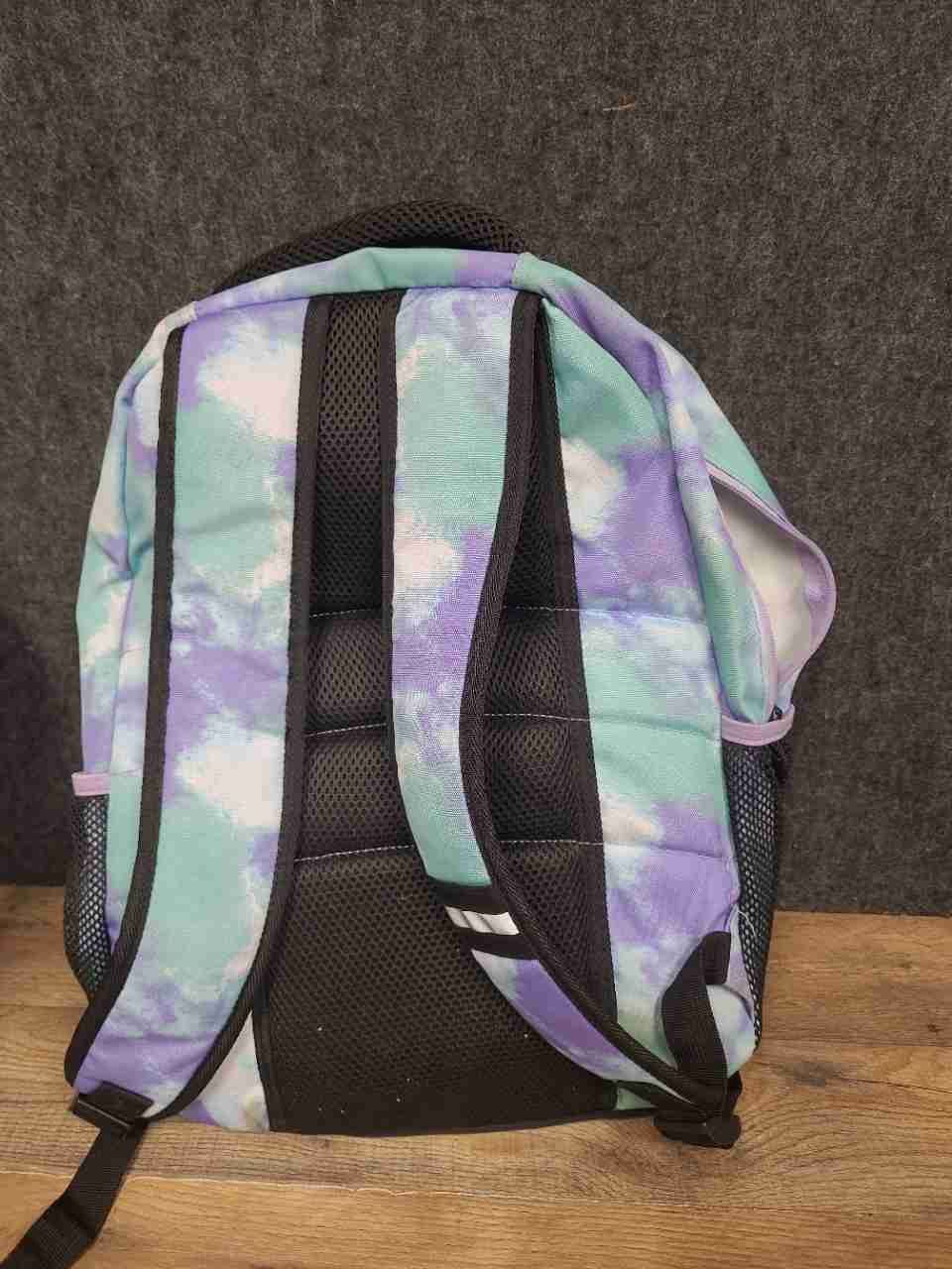 Eddie Bauer Purple Teal Tie Dye Backpack Daypack Kids School Hiking Travel