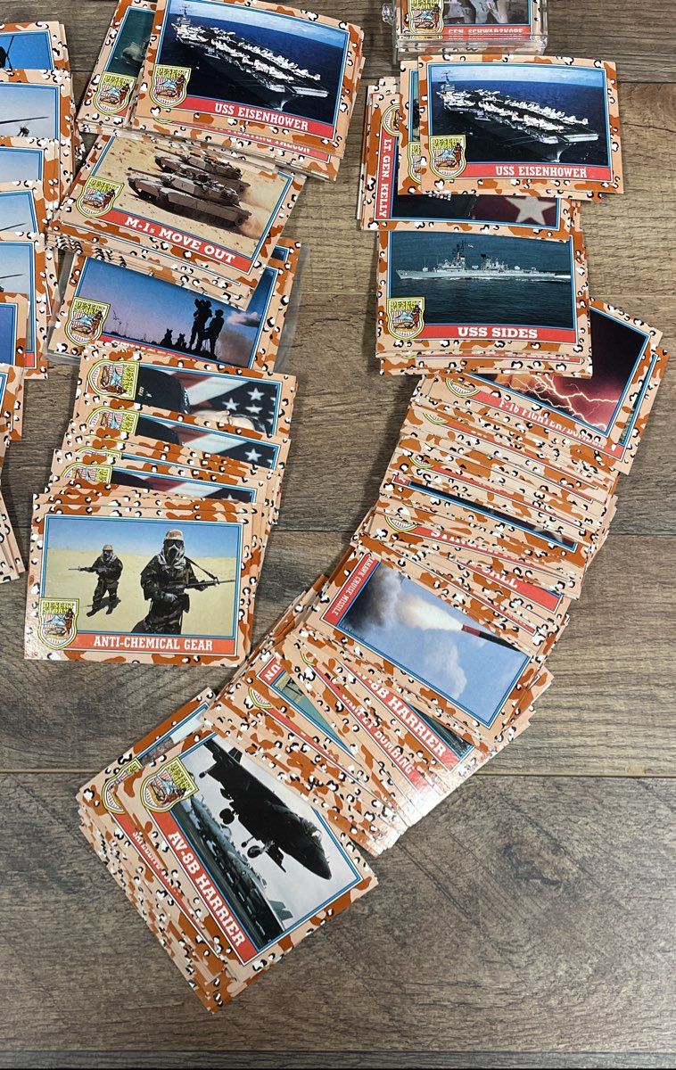 1991 Pro Set Desert Storm Trading Card Lot George Bush Schwarzkopf Vintage