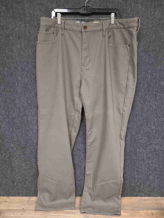 Weatherproof Vintage Men's Gray Fleece Lined Regular Fit Stretch Pants 40x32 NWT