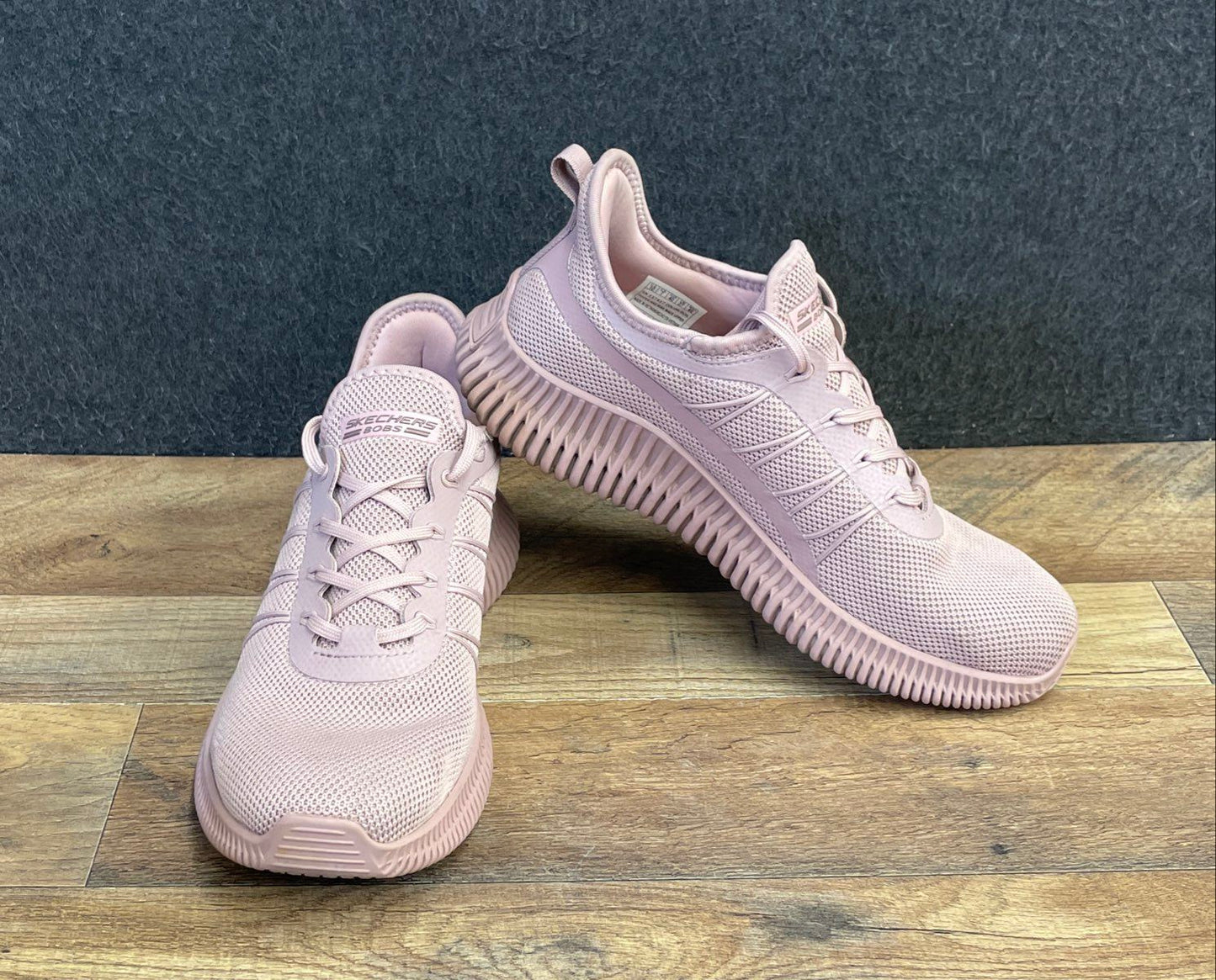 Skechers BOBS Sport Squad Chaos Face Off Rose Pink Sneakers Women's Size 10