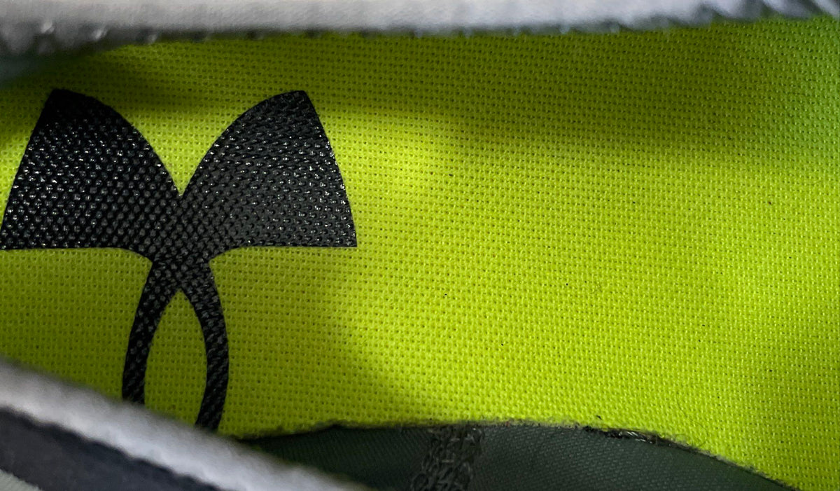 Under Armour Ripple Grey Black Yellow Youth Slip-On Running Shoes Size 6Y