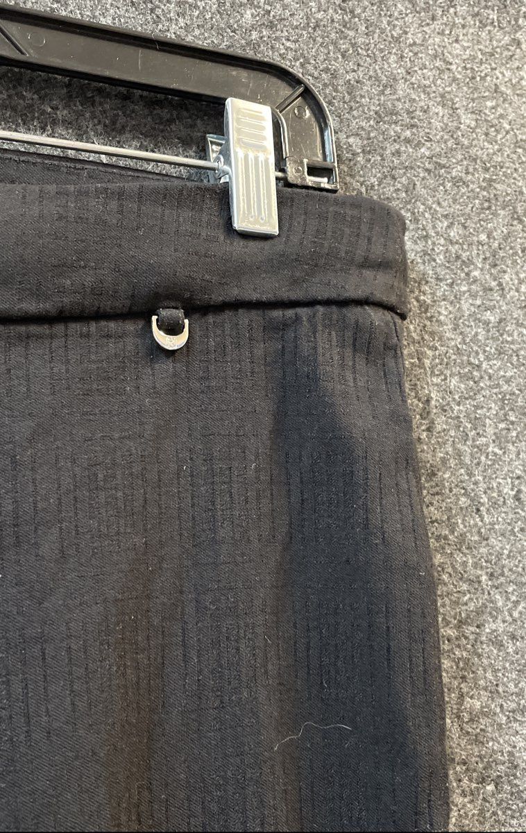 Rafaella Women's Black Comfort Pull On Textured Stretch Tapered Pants Size 12
